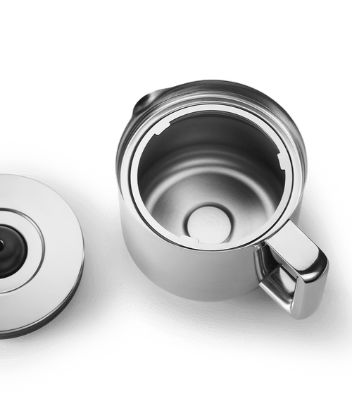 The inside of Aarke Coffee Thermal Jug .