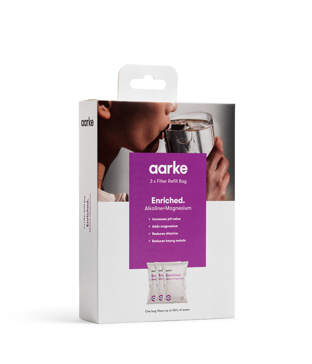 Differences between Aarke Purifier vs Purifier Large water filter jugs