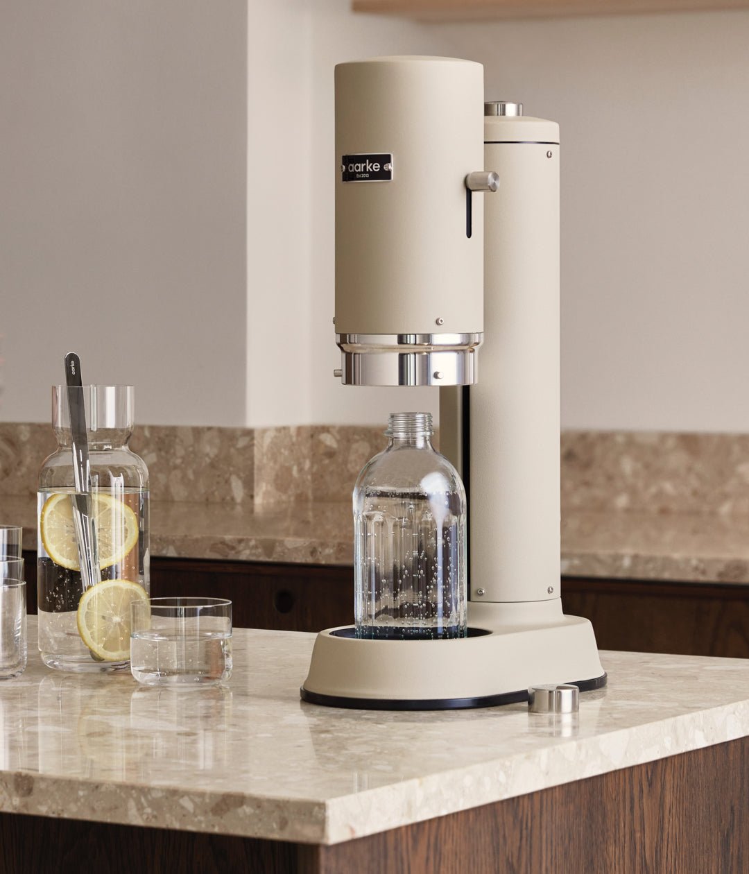 Aarke Carbonator Pro Sand - Sparkling Water Maker